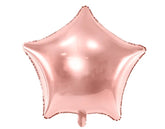 Globo de aluminio Estrella, 48cm, oro rosa